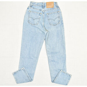 Levi's Women's Jeans Cotton Blend Blue Size 7JR 512 Slim Taper Vintage STAINED